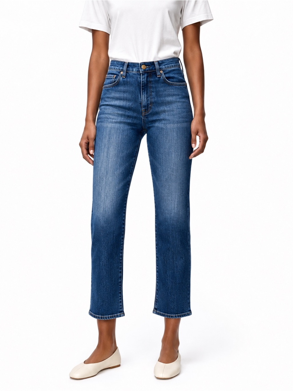 FRAME Le High Straight Jeans Sz 27 Quiet Luxury Minimalist Capsule Wardrobe 90s
